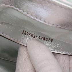 مملوكة مسبقًا Gucci Green Mini GG Marmont Matelasse Iridescent Leather Flap Crossbody