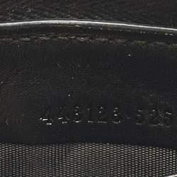 مملوكة مسبقًا محفظة غوتشي سوداء GG مارمونت كونتيننتال جلد ماتيلاسيه