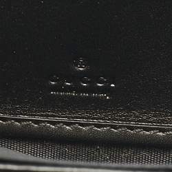 مملوكة مسبقًا محفظة غوتشي سوداء GG مارمونت كونتيننتال جلد ماتيلاسيه