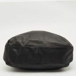 Pre Owned Gucci Black Leather Large Wave Hobo