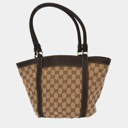 مملوكة مسبقًا Gucci Beige Canvas GG Tote Handbag 211983 204991
