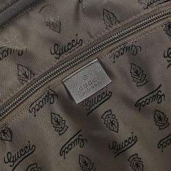 Pre Owned Gucci Black Guccissima GG Diamante Briefcase Handbag