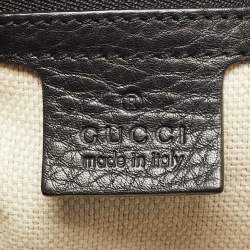 Pre Owned Gucci Black Leather Medium Soho Chain Shoulder Bag