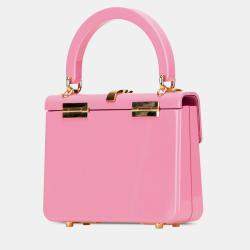 مملوكة مسبقًا Gucci Pink Mini Acrylic Sylvie 1969 Top Handle Bag