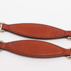 مملوكة مسبقًا حقيبة يد غوتشي سوهو جلد نوبيك برتقالي متوسط