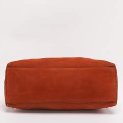 مملوكة مسبقًا حقيبة يد غوتشي سوهو جلد نوبيك برتقالي متوسط