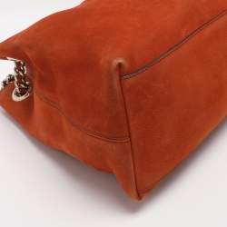 مملوكة مسبقًا حقيبة يد غوتشي سوهو جلد نوبيك برتقالي متوسط