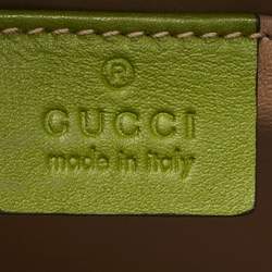 مملوكة مسبقًا حقيبة يد غوتشي ميني ويب سيلفي جلد تمساح أمريكي زيتوني بيد علوية