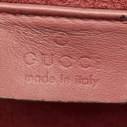 Pre Owned Gucci Beige/Burgundy GG Supreme Canvas Blooms Mini Dionysus Shoulder Bag
