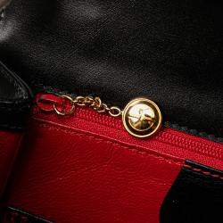 مملوكة مسبقًا Gucci Black Calfskin Bamboo Night