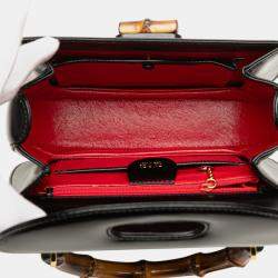 مملوكة مسبقًا Gucci Black Calfskin Bamboo Night