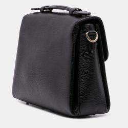Pre Owned Gucci Black Small Dollar Calf Interlocking G Satchel