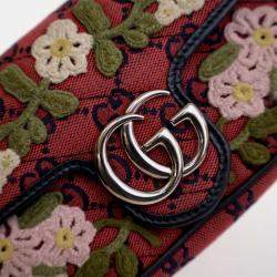 Pre Owned حقيبة كتف غوتشي مارمونت فلورال سوبر ميني