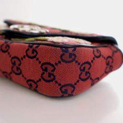 Pre Owned حقيبة كتف غوتشي مارمونت فلورال سوبر ميني