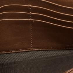 مملوكة مسبقًا محفظة كونتينتال غوتشي نايس جلد غوتشيسما مايكرو بنية