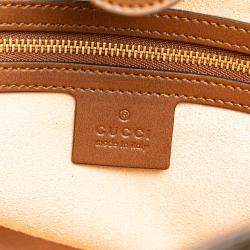 Pre Owned Gucci Beige/Brown Small GG Supreme Satchel