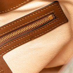 Pre Owned Gucci Beige/Brown Small GG Supreme Satchel