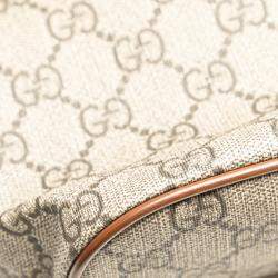Pre Owned Gucci Beige/Brown Small GG Supreme Satchel