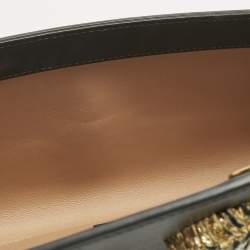 مملوكة مسبقًا حقيبة كلتش غوتشي بورداي جلد أسود راجا