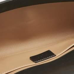 مملوكة مسبقًا حقيبة كلتش غوتشي بورداي جلد أسود راجا