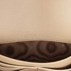 Pre Owned Gucci Beige GG Supreme Dionysus Chain Wallet