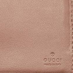 Pre Owned Gucci Beige Python Spur Flap Continental Wallet