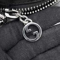 Pre Owned Gucci Blondie Chain shoulder Black Leather