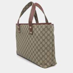 Pre Owned Gucci Beige Coated canvas Tote Bag