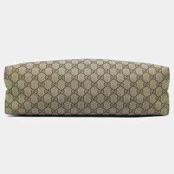 Pre Owned Gucci Beige Coated canvas Tote Bag