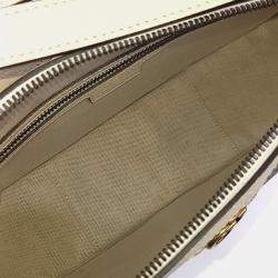 Pre Owned Gucci Beige Cream PVC Ophidia Supreme Shoulder Bag