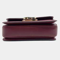 Pre Owned Gucci Red Canvas and Leather Go Small Shoulder Bag