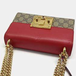 Pre Owned Gucci Multicolor Canvas and Leather Supreme Shoulder Bag