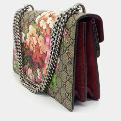 Pre Owned Gucci Beige Coated Canvas Dionysus Bloom Chain Shoulder Bag