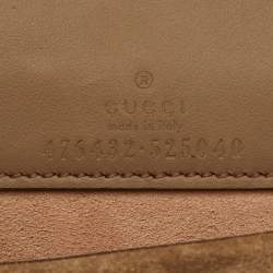 Pre Owned Gucci Beige/Brown GG Supreme Canvas and Suede Super Mini Dionysus Shoulder Bag