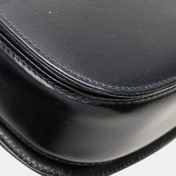 Pre Owned Gucci Black Calfskin Bamboo Night