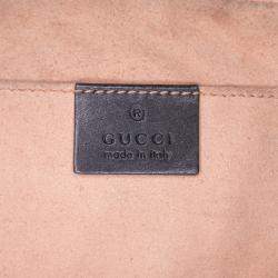 Pre Owned Gucci Black Small GG Marmont Matelasse Leather Crossbody