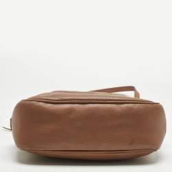 Pre Owned Gucci Brown Leather Soho Disco Camera Crossbody Bag