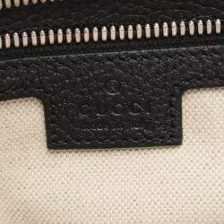 Pre Owned Gucci Black Medium Jumbo GG Embossed Messenger Bag