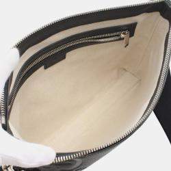 Pre Owned Gucci Black Medium Jumbo GG Embossed Messenger Bag
