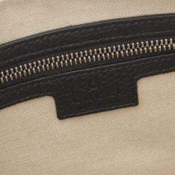 Pre Owned Gucci Black Small Jumbo GG Embossed Leather Crossbody