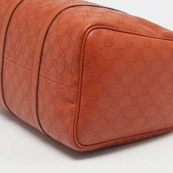 Pre Owned Gucci Orange Guccissima Leather Medium Joy Boston Bag