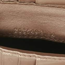 Pre Owned Gucci Beige Guccissima Leather Lovely Heart French Wallet
