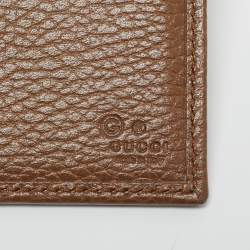 Pre Owned Gucci Beige GG Canvas Flap Continental Wallet
