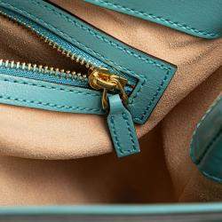 Pre Owned Gucci Blue Medium Calfskin Jackie 1961 Tote