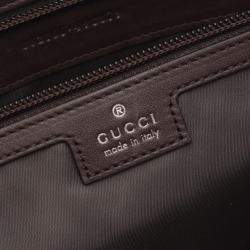 Pre Owned Gucci Brown GG Canvas Maxi Tote