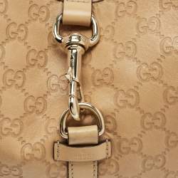Pre Owned Gucci Beige Guccissima Leather Bardot Joy Tote