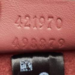 Pre Owned Gucci Old Rose/Beige GG Supreme Canvas Mini Blooms Dionysus Shoulder Bag