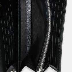 Pre Owned Gucci Black Dollar Calfskin Dionysus Chain Wallet