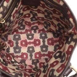 Pre Owned Gucci Beige/Brown GG Canvas and Leather Jolicoeur Tote