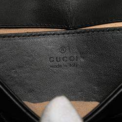 Pre Owned Gucci Black Small GG Marmont Matelasse Leather Shoulder Bag